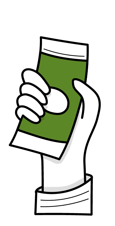 money in hand
